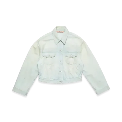 Acne Studios Denim Jacket - Relaxed Cropped Fit "LightBlue/White"