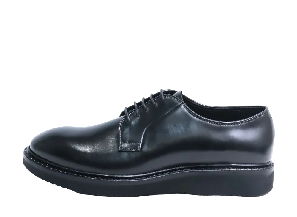Jalan Sriwijaya Plain Toe Shoes M02 Calf Leather "Black" 98995 Extra Light Rubber Sole