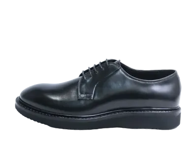 Jalan Sriwijaya Plain Toe Shoes M02 Calf Leather "Black" 98995 Extra Light Rubber Sole