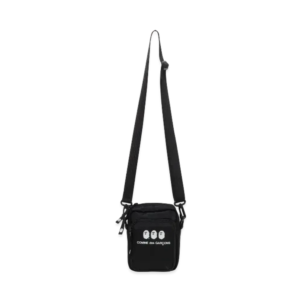A BATHING APE x COMME des GARCONS OSAKA Mini Shoulder Bag "Black"