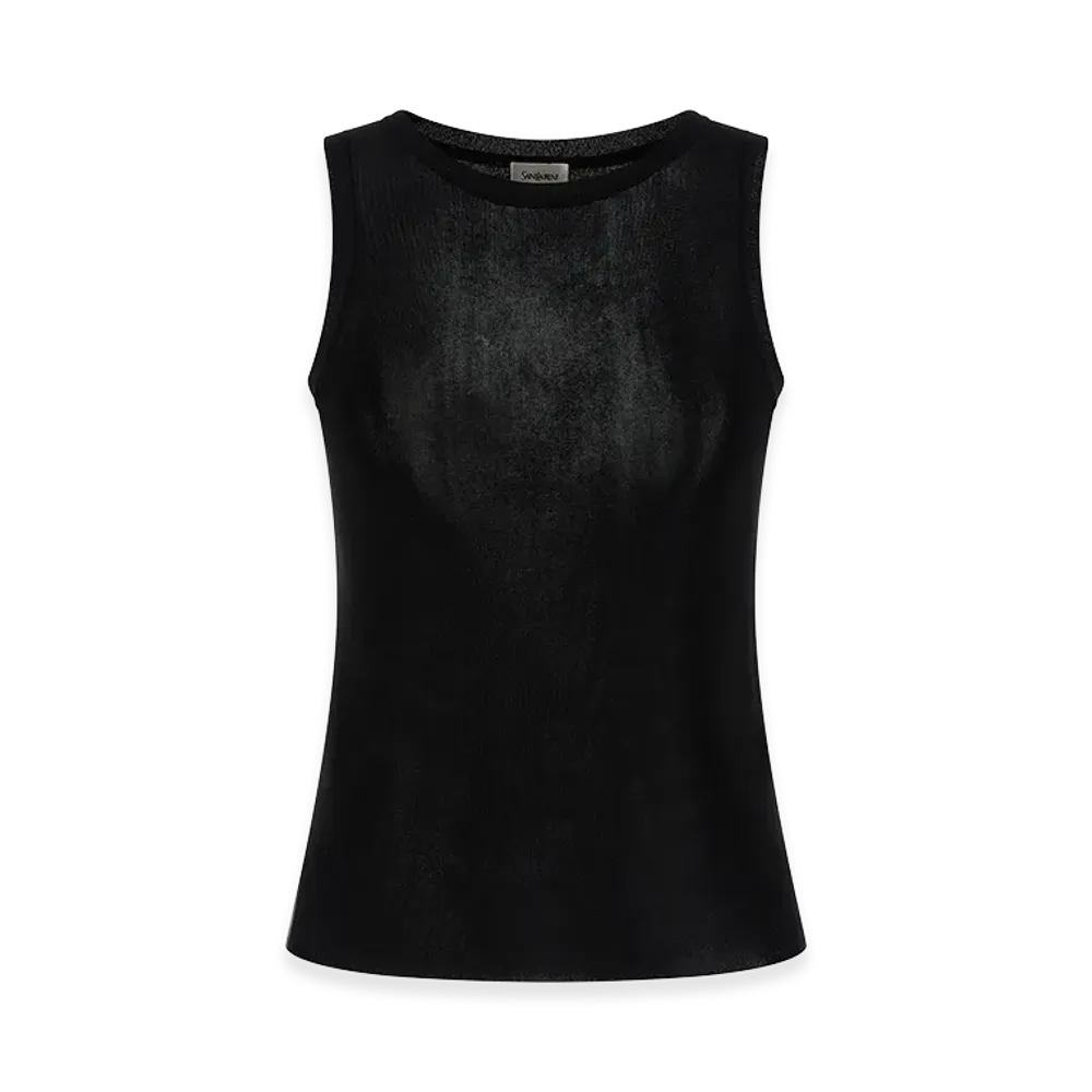 Saint Laurent Women's Viscose Top "Black"