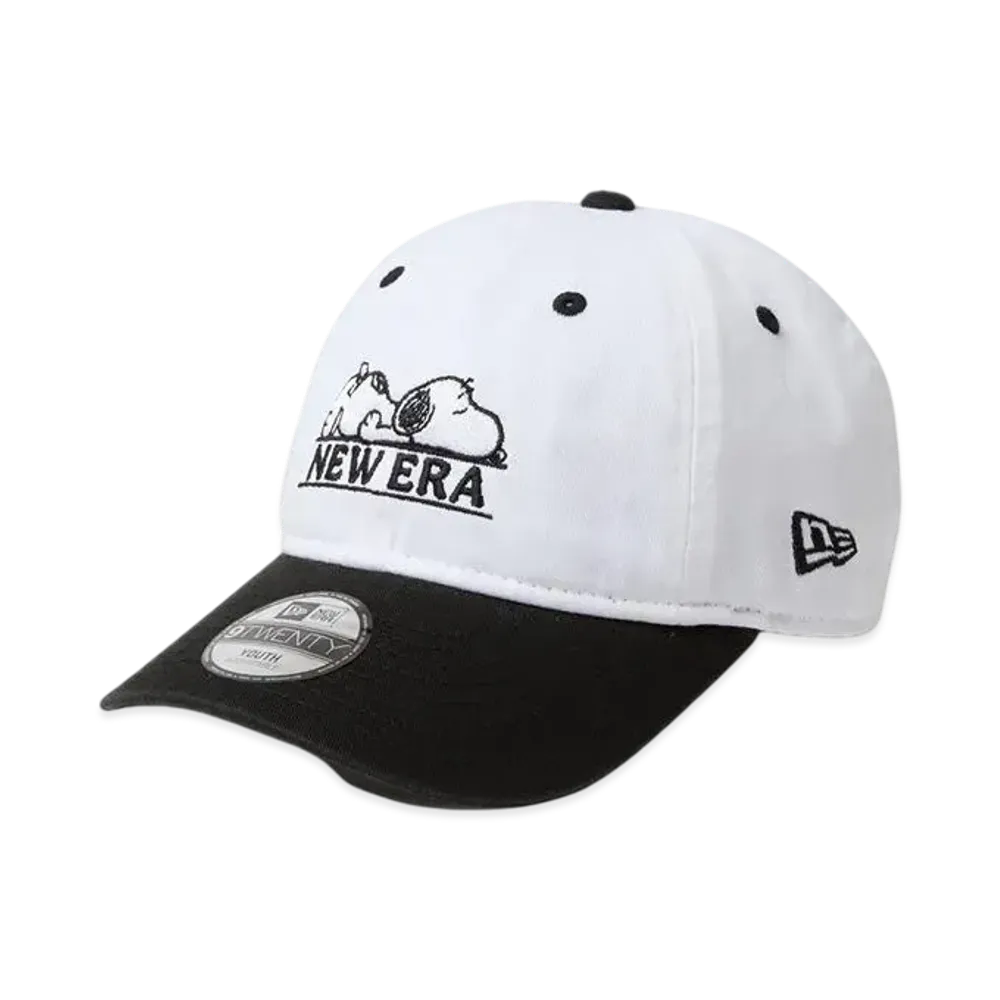 NEW ERA x PEANUTS Youth 9Twenty "White/Black"