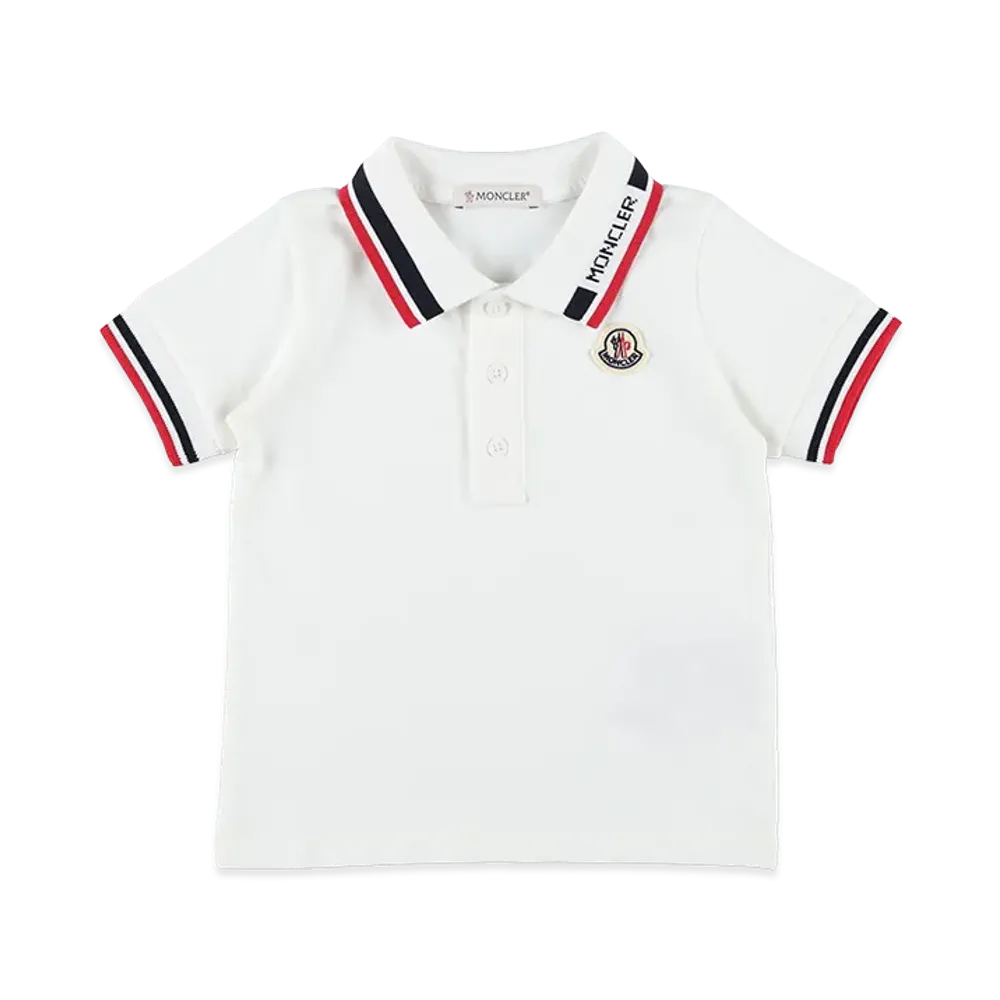 MONCLER Kids Polo Shirt "White"