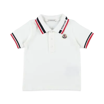 MONCLER Kids Polo Shirt "White"