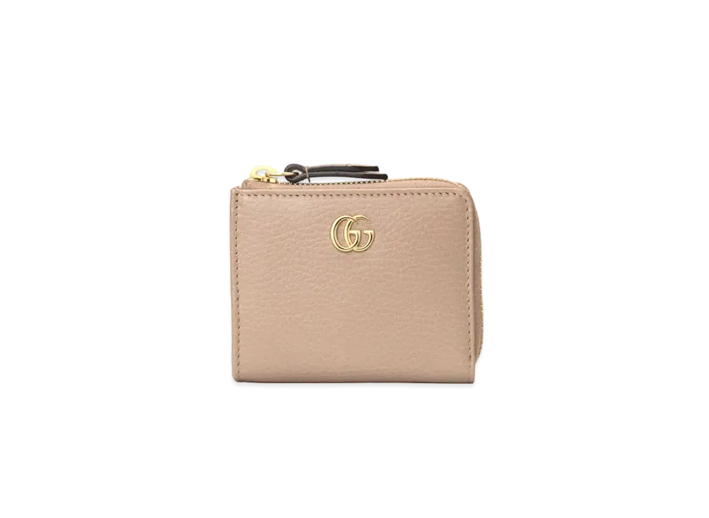 GUCCI GG Marmont Zip Around Wallet "Dusty Pink"