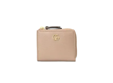 GUCCI GG Marmont Zip Around Wallet "Dusty Pink"