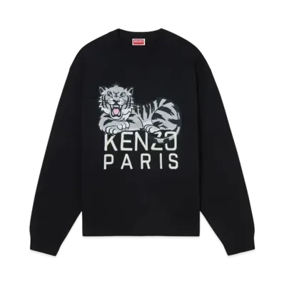 KENZO 'Happy Tiger' Embroidery Jumper "Black"