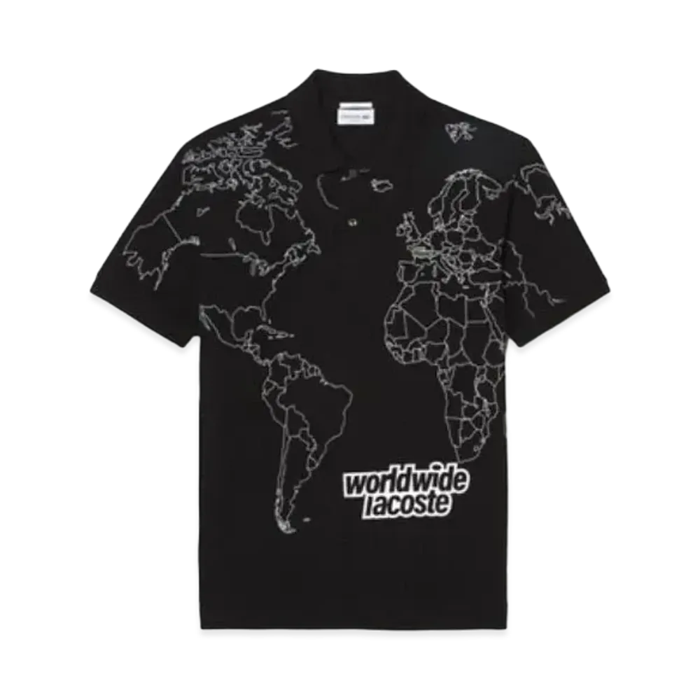 LACOSTE World Wide LACOSTE Polo Shirt "Black"