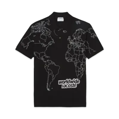 LACOSTE World Wide LACOSTE Polo Shirt "Black"