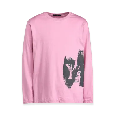 Y's Logo/Blush Print Long Sleeve T "Pink"