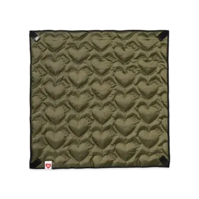 HUMAN MADE Heart Quilt Wrap Cloth Large "Olive Drab"
