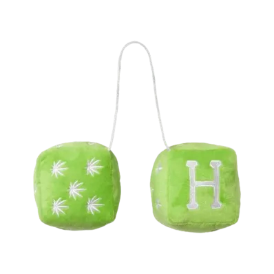 HUF Plant Life Fuzzy Dice "Huf Green"