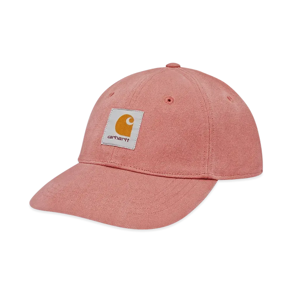Carhartt WIP Canvas 6-Panel Cap "Ash Pink/White(Stone Washed)"