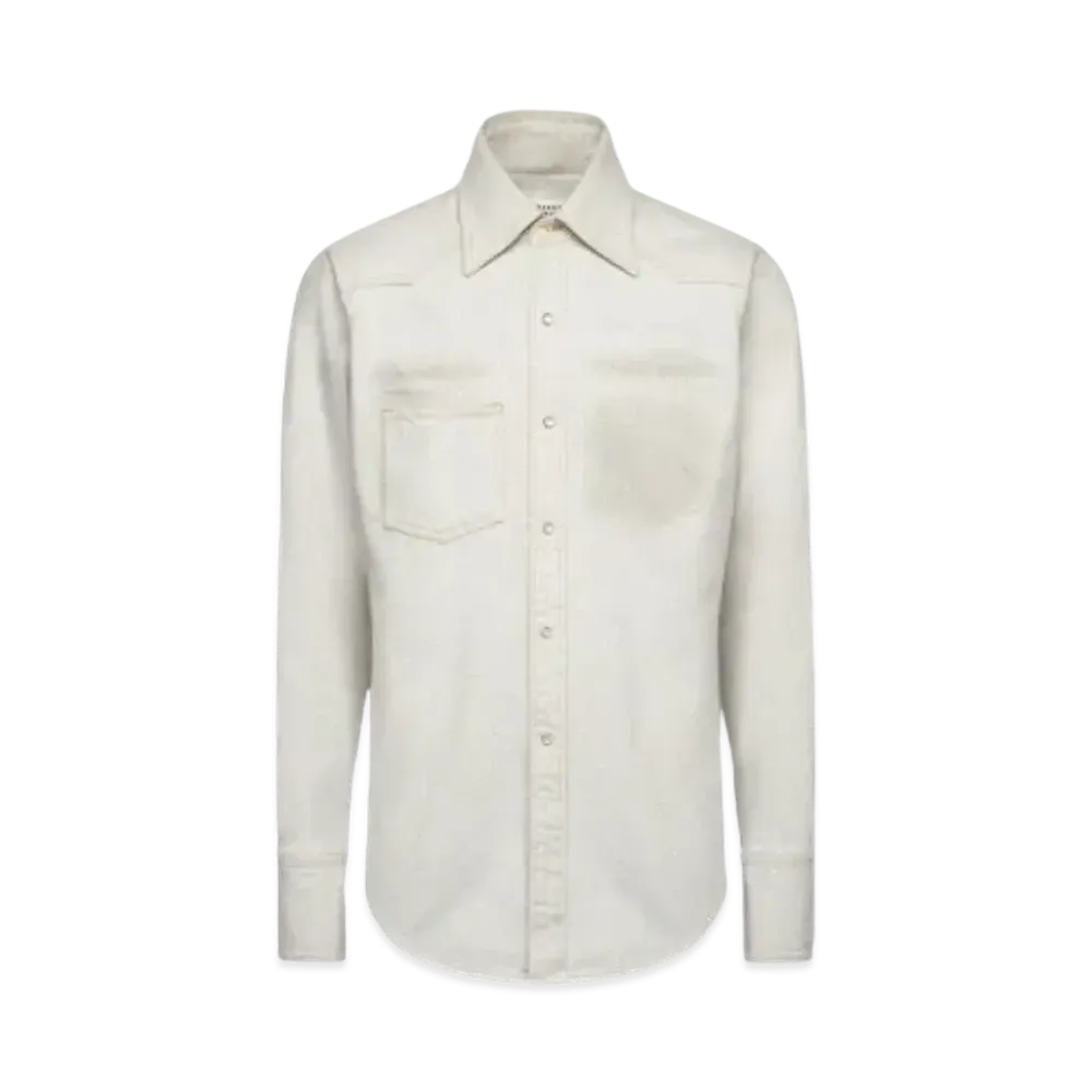 Maison Margiela Chalk Selvedge Denim Shirt "Ice"