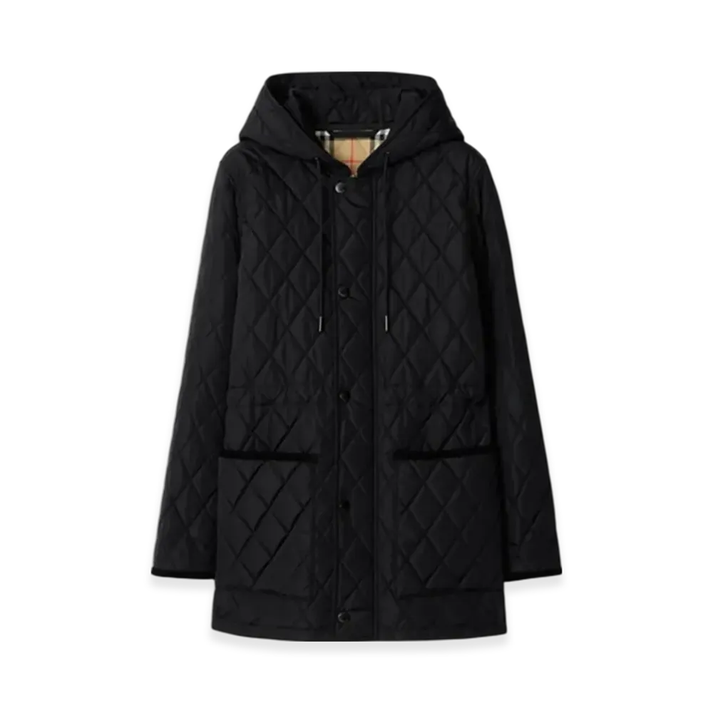 Burberry Quilting Nylon Parka "Black/Sand"