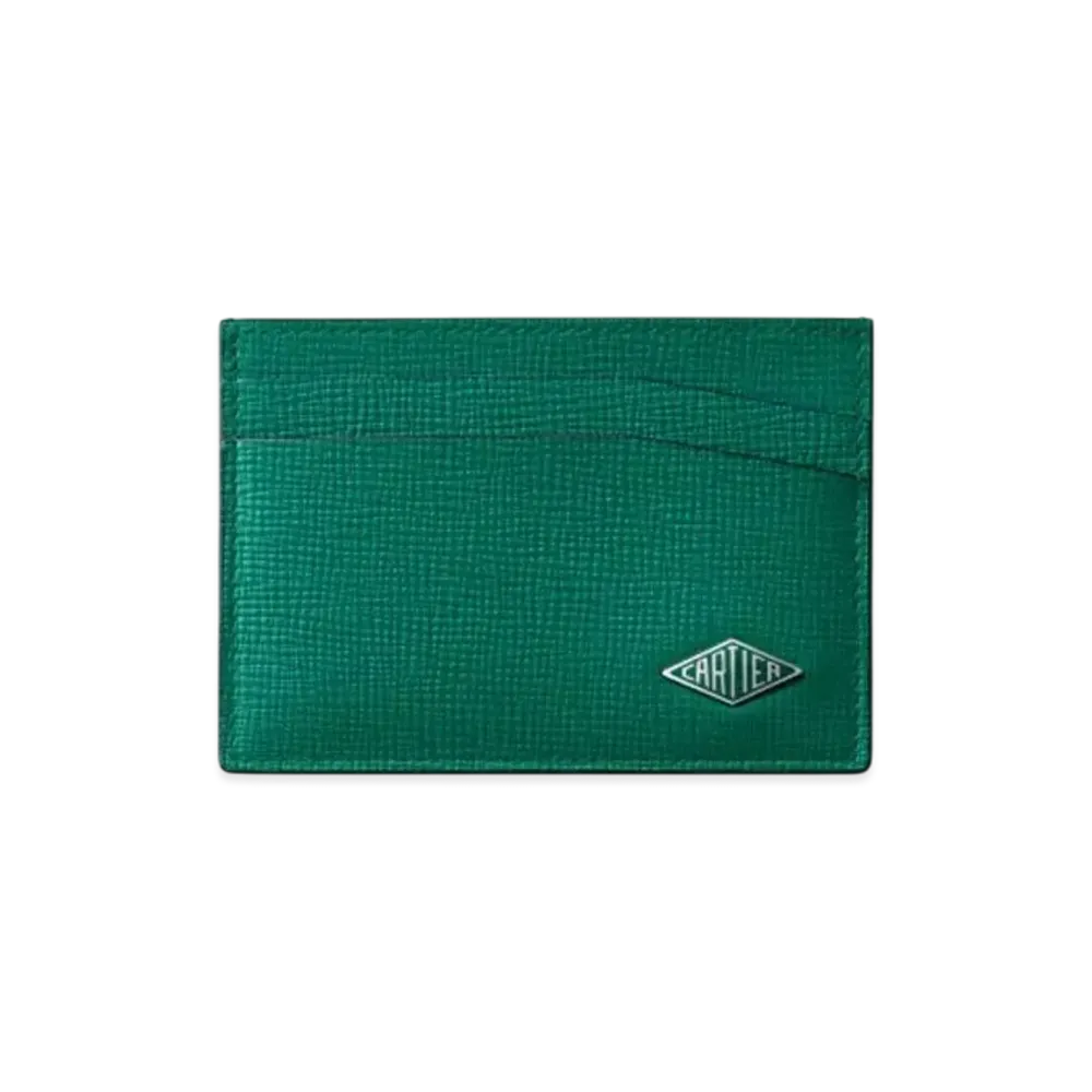 Cartier Double Card Holder, Cartier Losange "Grass Green"
