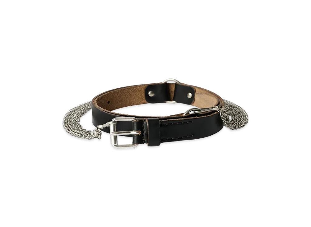 OUR LEGACY Women's Chain Belt "Black Chromexcel Leather"