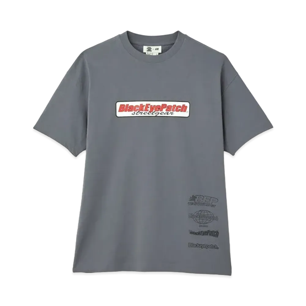 BlackEyePatch x H&M STREET GEAR COLLECTION T-SHIRT "Grey"