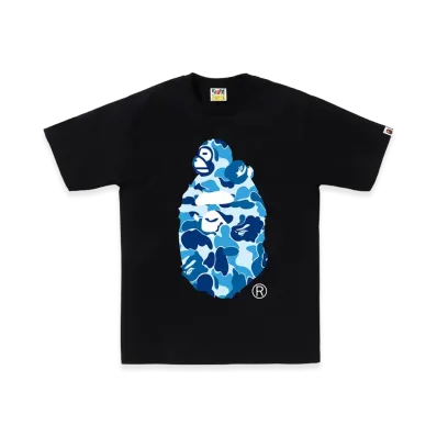 A BATHING APE ABC Camo Milo On Big Ape Tee "Black/Blue"