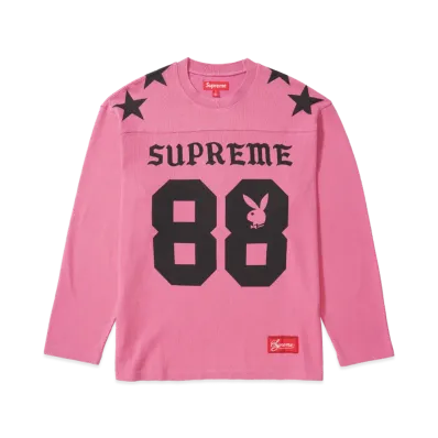 Supreme x Playboy L/S Football Top "Pink"
