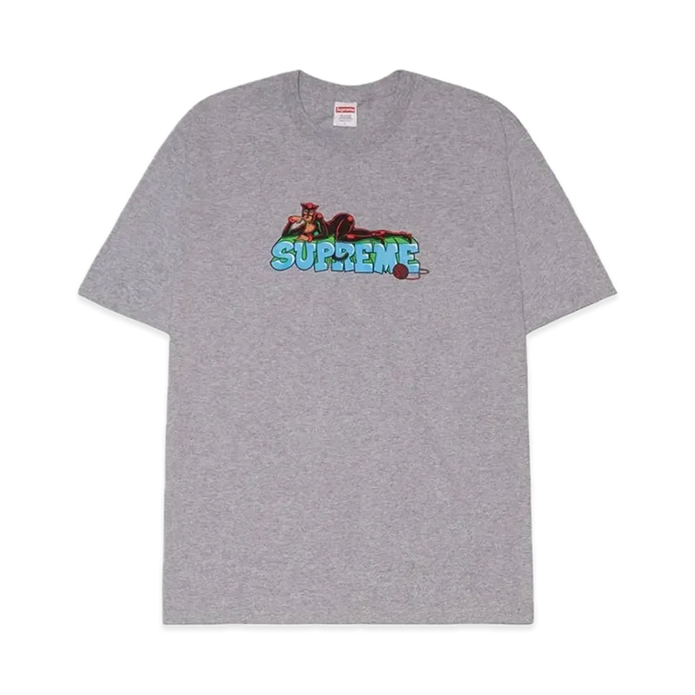 シュプリーム キャットウーマン Tシャツ "ヘザー グレー"