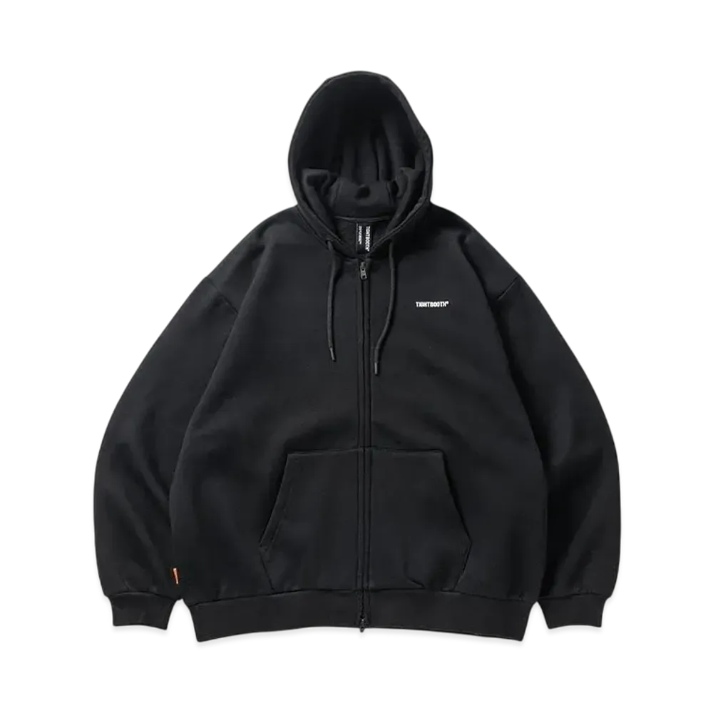TIGHTBOOTH Logo Zip Hooded Sweat Shirt "Black"