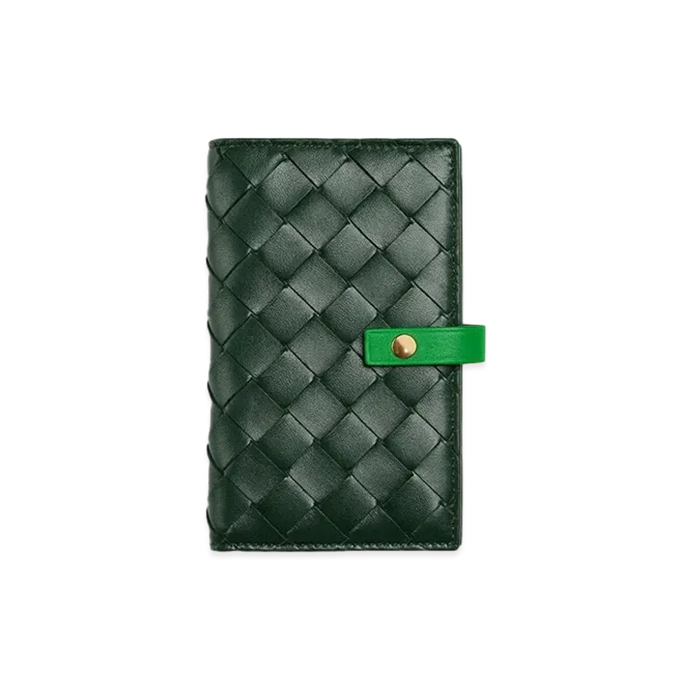Bottega Veneta Bifold Zipped Wallet "Raintree"