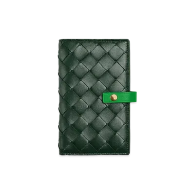 Bottega Veneta Bifold Zipped Wallet "Raintree"