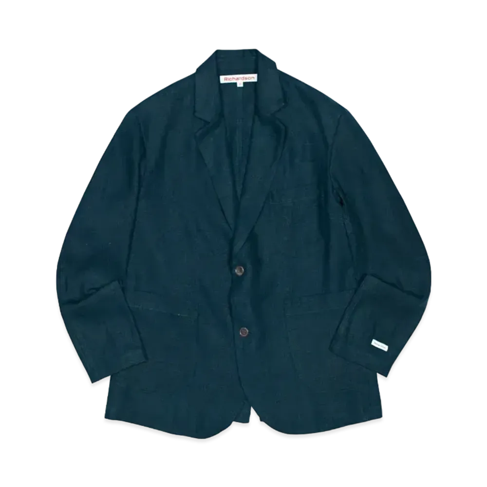 Richardson Linen Suit Jacket "Petrol Blue"