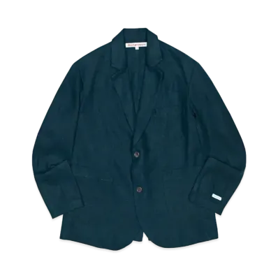Richardson Linen Suit Jacket "Petrol Blue"