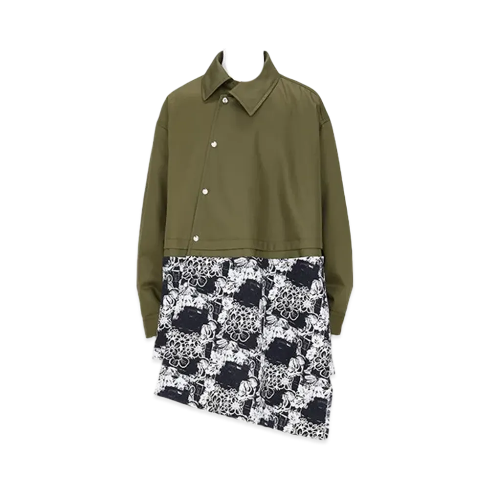 COMME des GARCONS HOMME PLUS Twist Coach Jacket "Khaki/black"