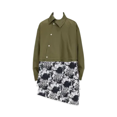 COMME des GARCONS HOMME PLUS Twist Coach Jacket "Khaki/black"
