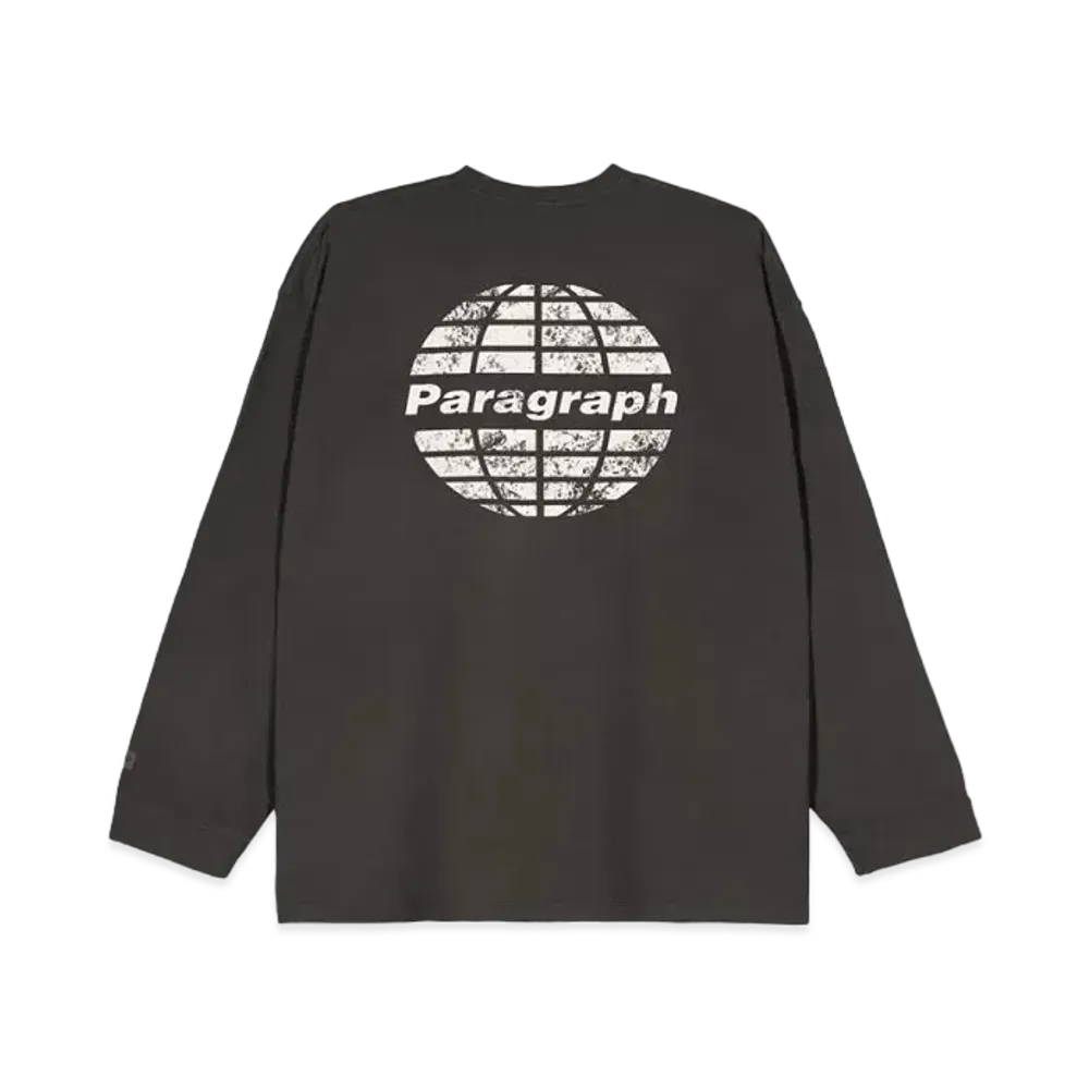 Paragraph Circle Logo Dying L/S "Charcoal"