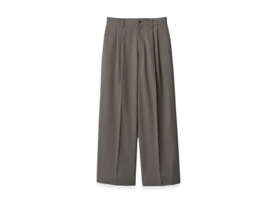 ssstein Long Wide Trousers "Khaki Beige"