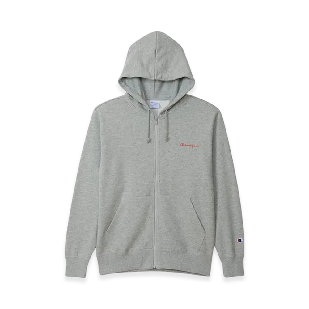 Champion Large Size Zip Hooded Sweatshirt 24FW "Oxford Gray"