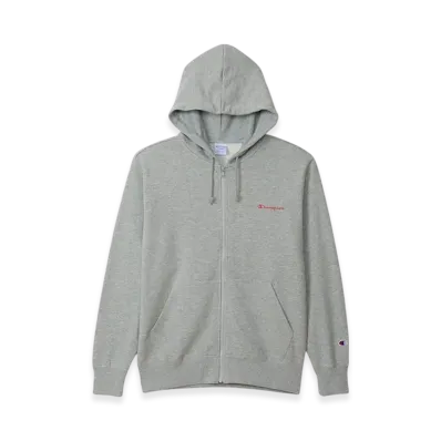 Champion Large Size Zip Hooded Sweatshirt 24FW "Oxford Gray"