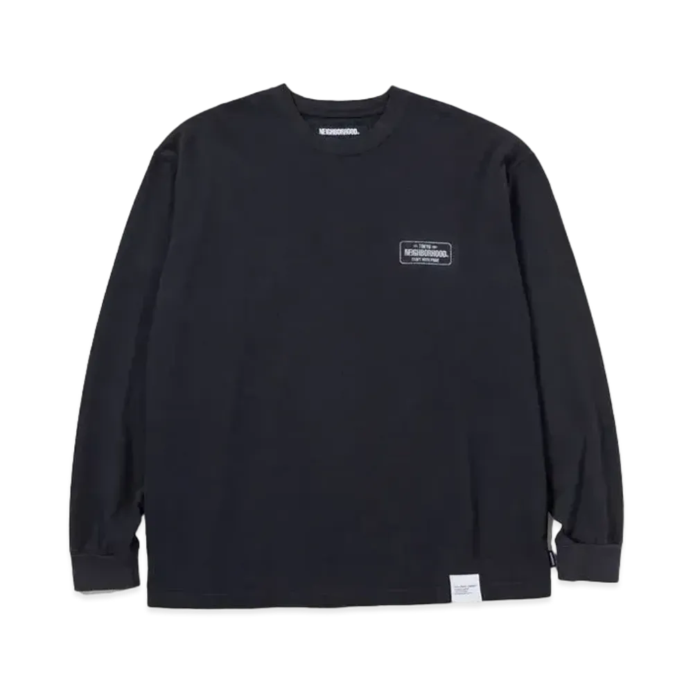 NEIGHBORHOOD Sulfur Dye Crewneck LS "Black"