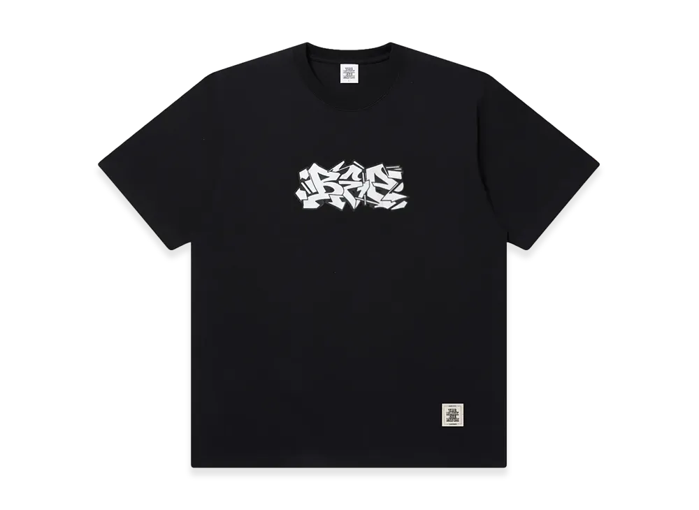 BlackEyePatch Glittered Letters Tee "Black"