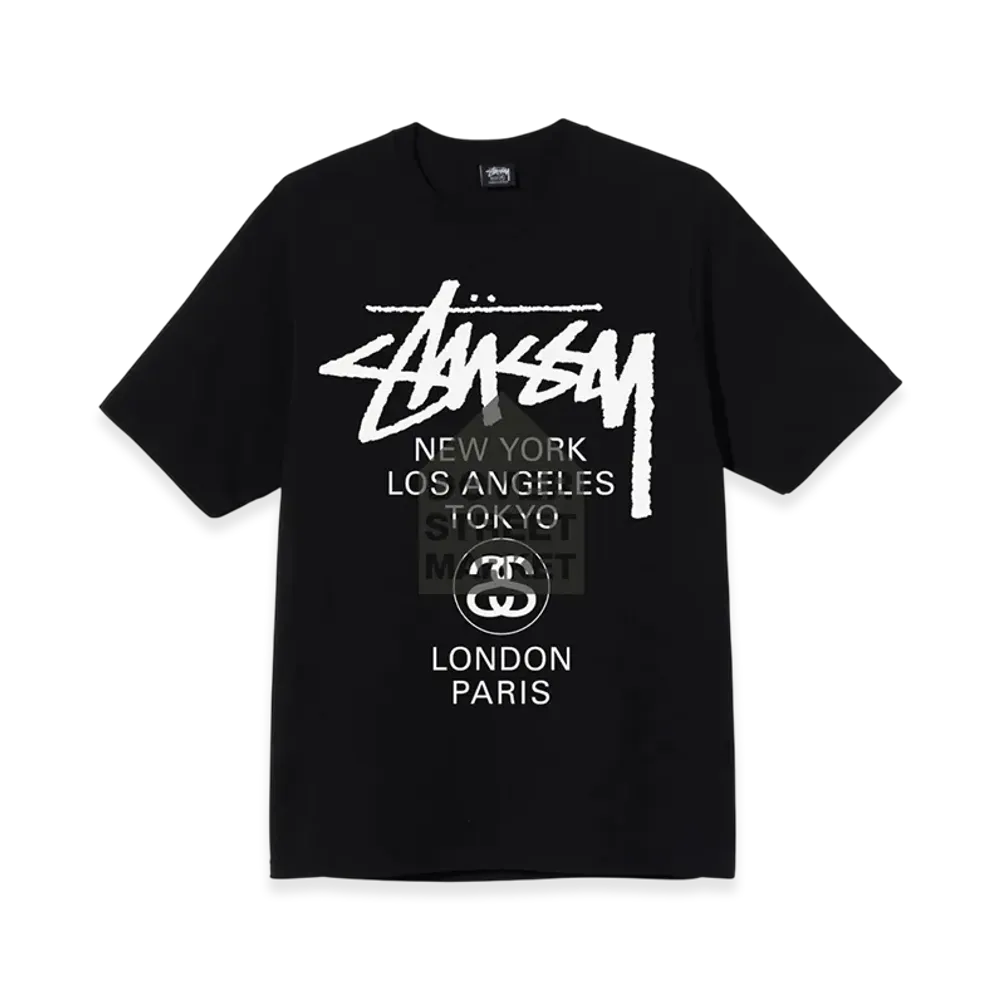 Stussy DSM World Tour Tee "Black"