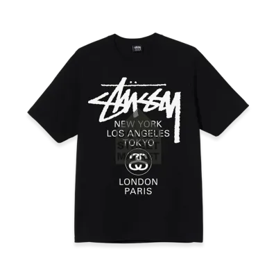 Stussy DSM World Tour Tee "Black"
