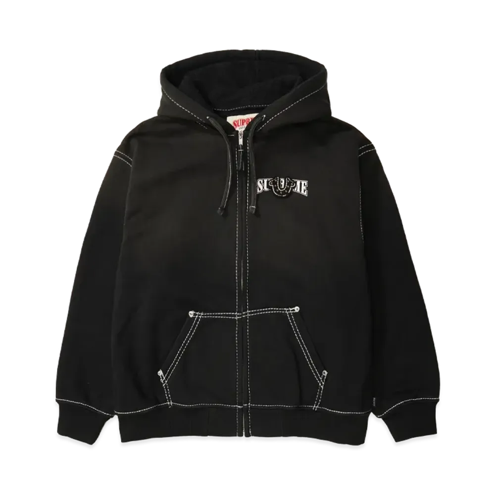 Supreme x True Religion Zip Up Hooded Sweatshirt "Black"