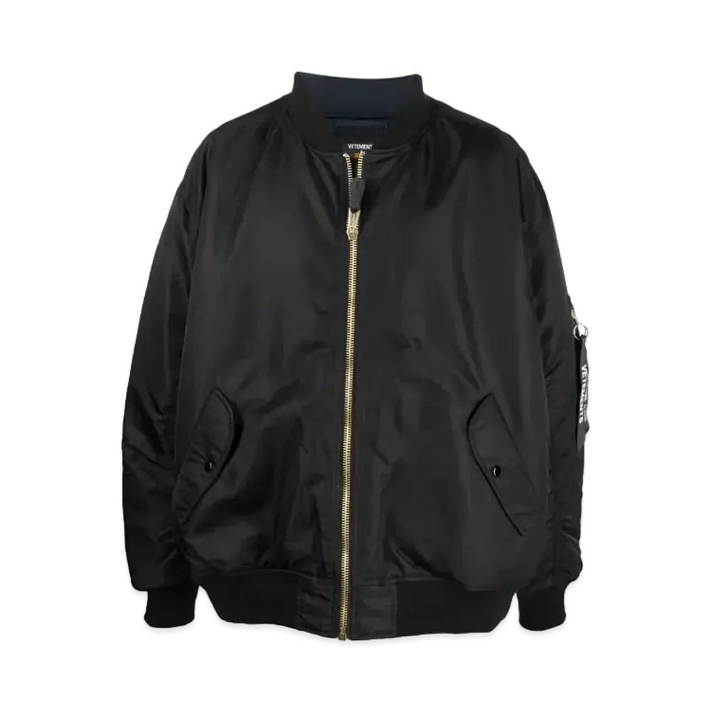 VETEMENTS Over Size Bomber Jacket "Black"