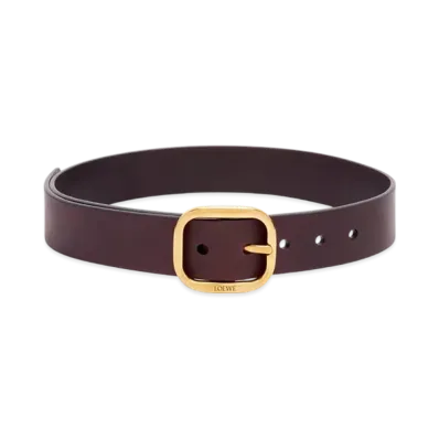 LOEWE Round Soft Belt "Prugna/Gold"