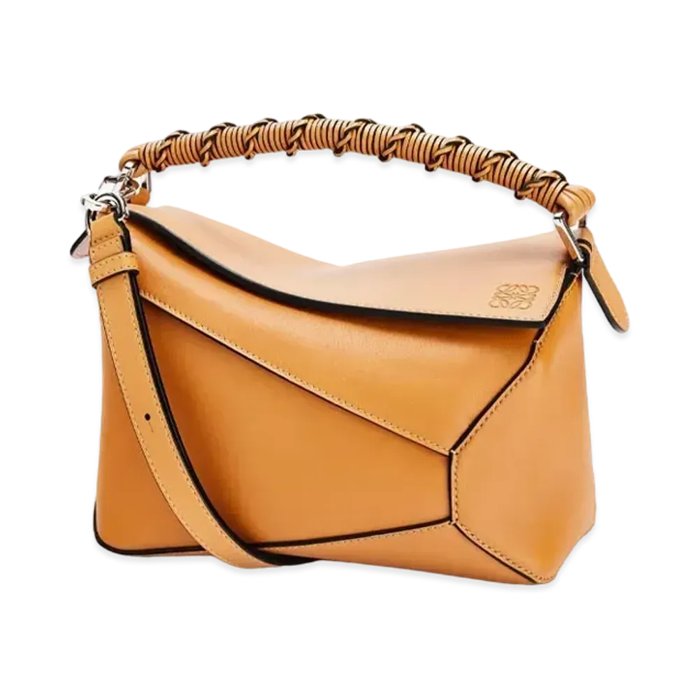 LOEWE Small Puzzle Edge Bag In Nappa Calfskin "Warm Desert"
