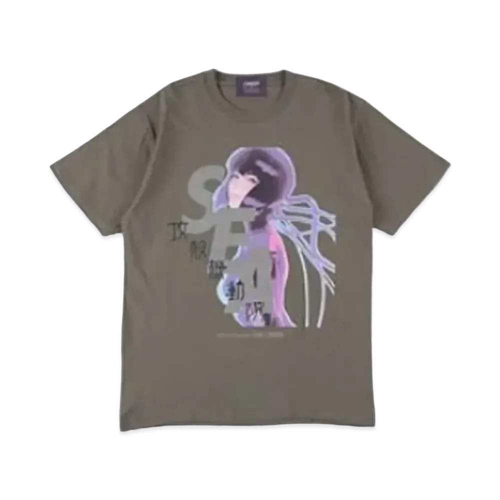 WIND AND SEA x Ghost In The Shell Sac_2045 S_E_A T Shirt "Olive"