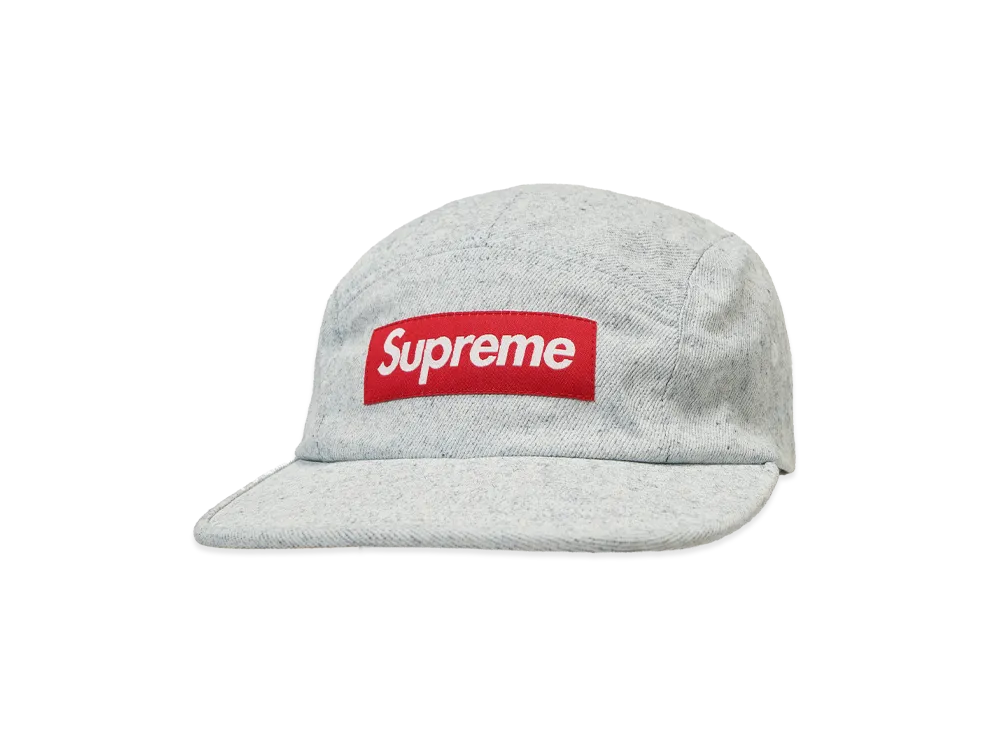 Supreme Coated Denim Camp Cap "White"