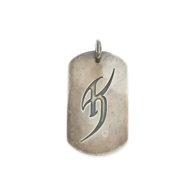 Chrome Hearts Kyosuke Himuro Large Dog Tag Pendant Silver 925 "Silver"