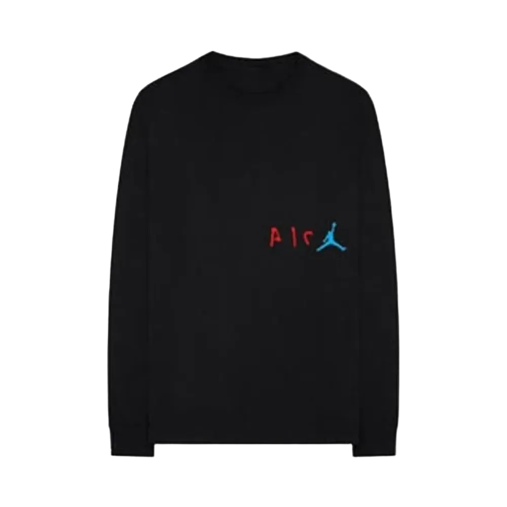 Travis Scott Cactus Jack x Nike Jordan Cactus Jack L S Tee "Black"
