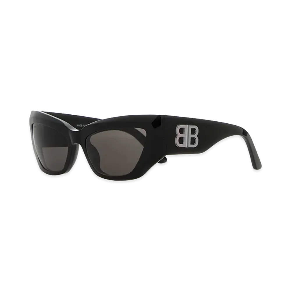 BALENCIAGA Women's Acetate Signature Butterfly Sunglasses "Black"