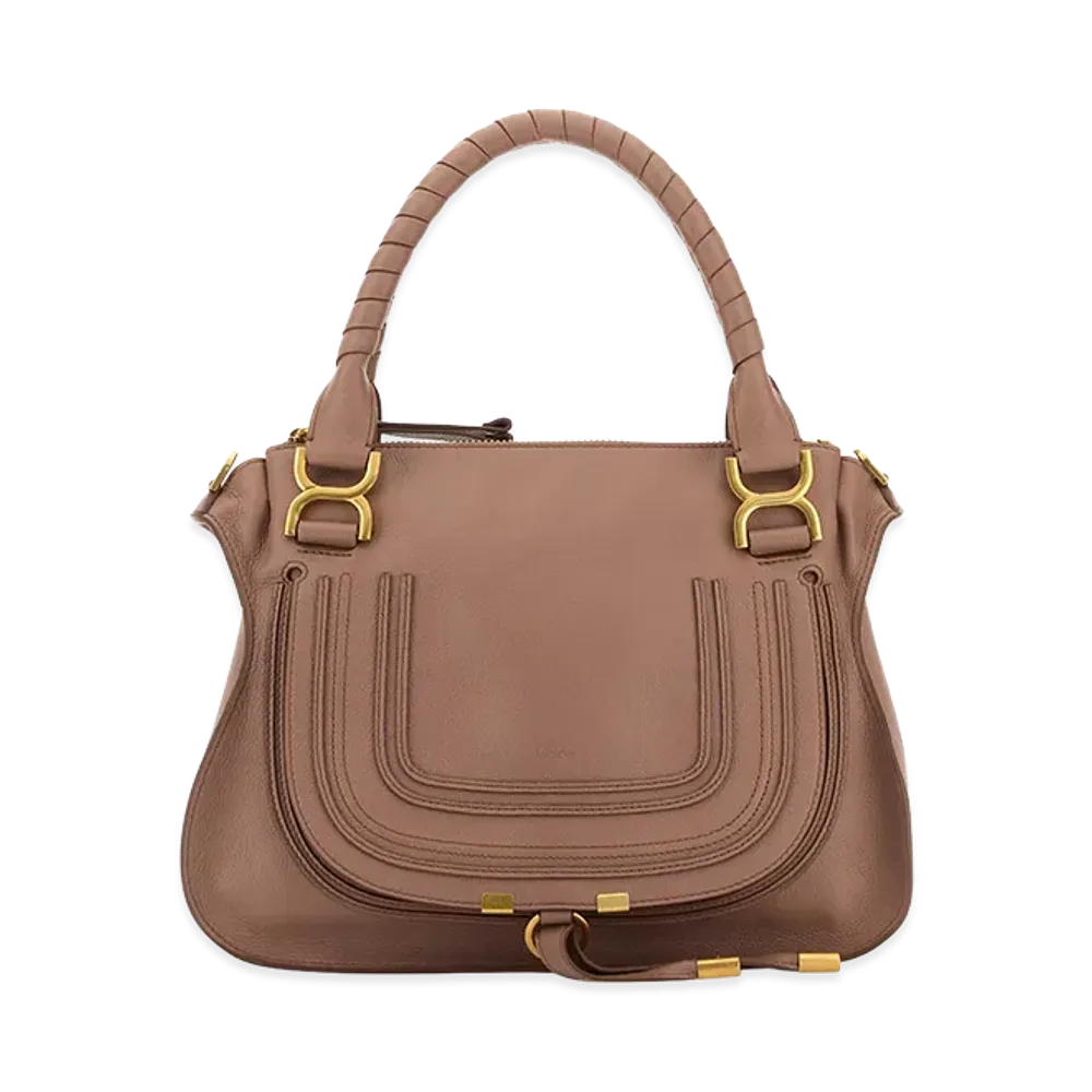 Chloe Women's Leather Medium Marcie Handbag "Antiqued Pink"